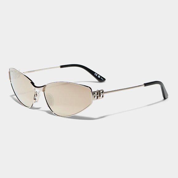 BNWT AW24 BALENCIAGA NARROW CAT EYE SUNGLASSES BB0335S - Picture 1 of 9